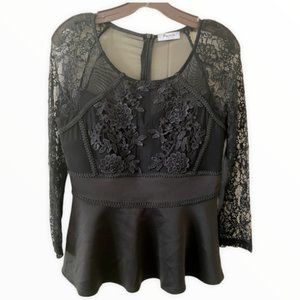 Black Lace Paccio Blouse L